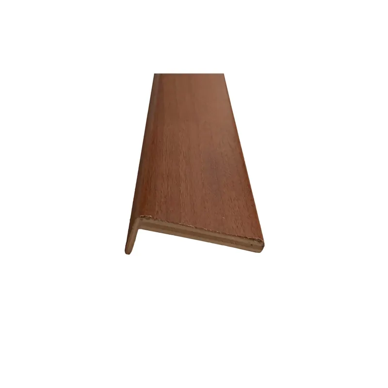 Lage Prijs Coprifilo liscio listellare laminato Noce Nazionale alt 9 cm con aletta