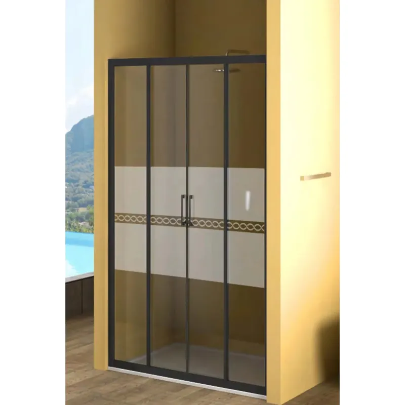 Porta scorrevole doccia 2 ante Bild L120/126xH190 cm bianco decoro 2 Rechtstreeks Van De Fabrikant