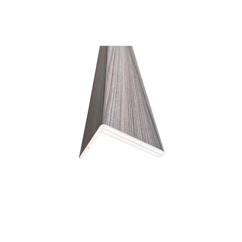 Coprifilo liscio listellare laminato Grigio LK55 alt 7 cm con ala da 4 cm Finale Uitverkoop