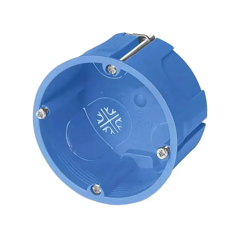 Favoriet Cassetta di derivazione da incasso tonda blu Ø 68x40 mm