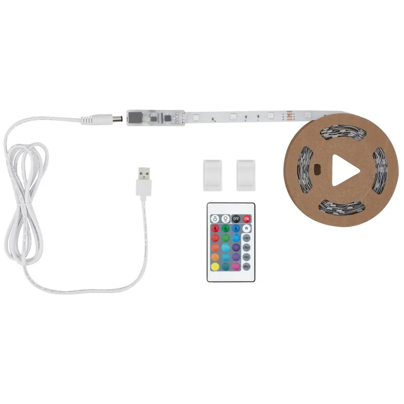 Favoriet Striscia LED 120 LED 5 W RGB con cavo USB 4 m bianco