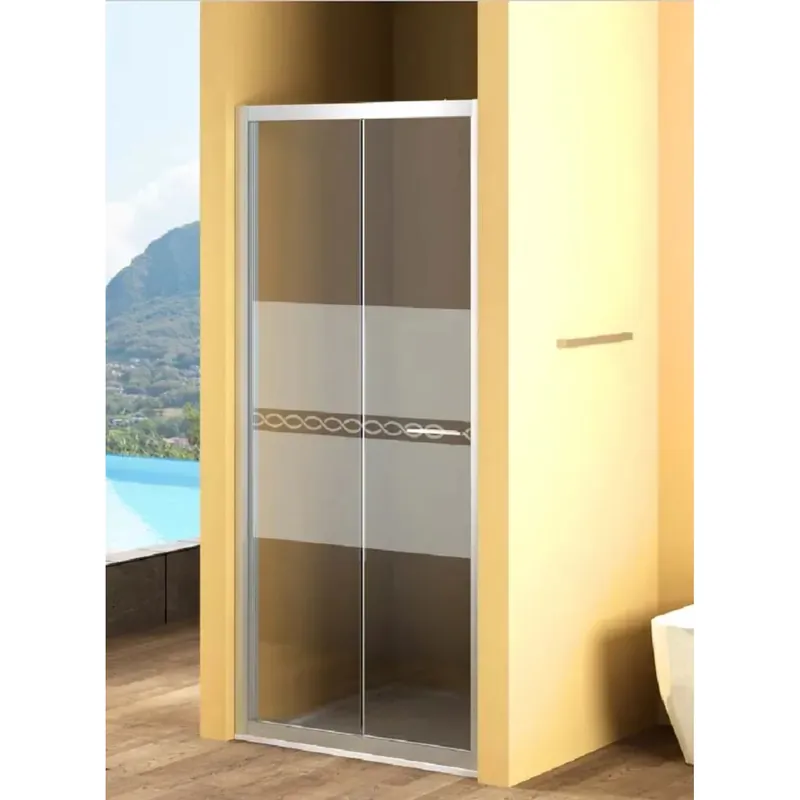 Porta soffietto doccia Bild L 72/78 cm argento decoro 2 Voordeelprijs