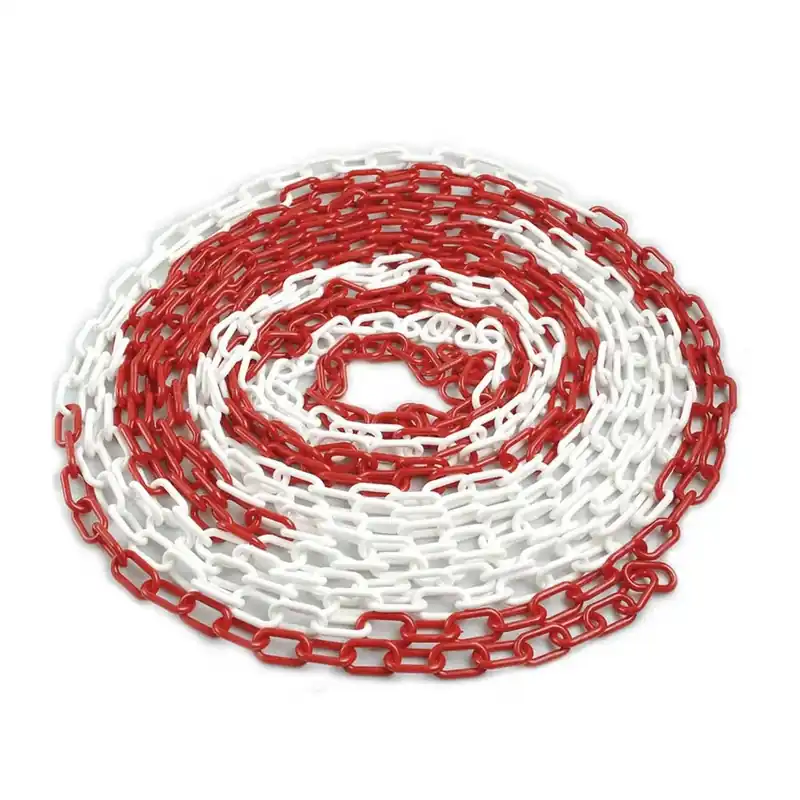 Catena plastica bianca e rossa Ø 5,5 mm x 5 m Goedkoop
