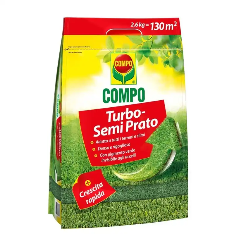 Concime per prato Compo Turbo semi per il prato 2,6 kg Bestseller