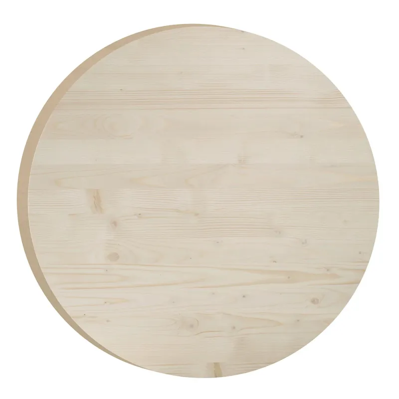 Piano legno da lavoro pino massiccio Ø 75x3 mm Gereduceerde Prijs