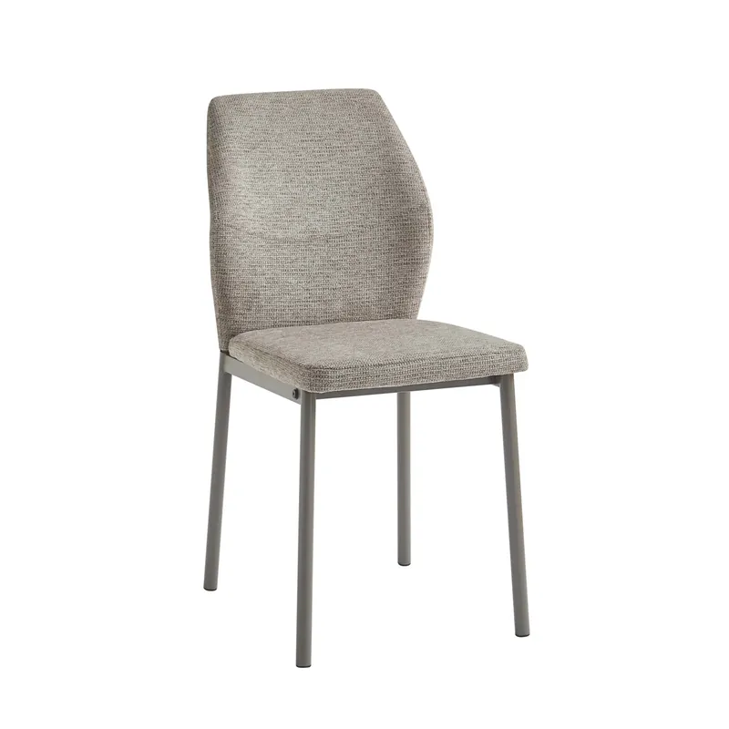 Koopje Sedia in tessuto Anya 56x42x88,5 cm tortora