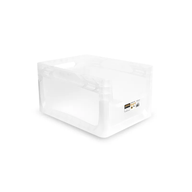 Contenitore in plastica Eurobox 40x30x22 cm trasparente Finale Uitverkoop