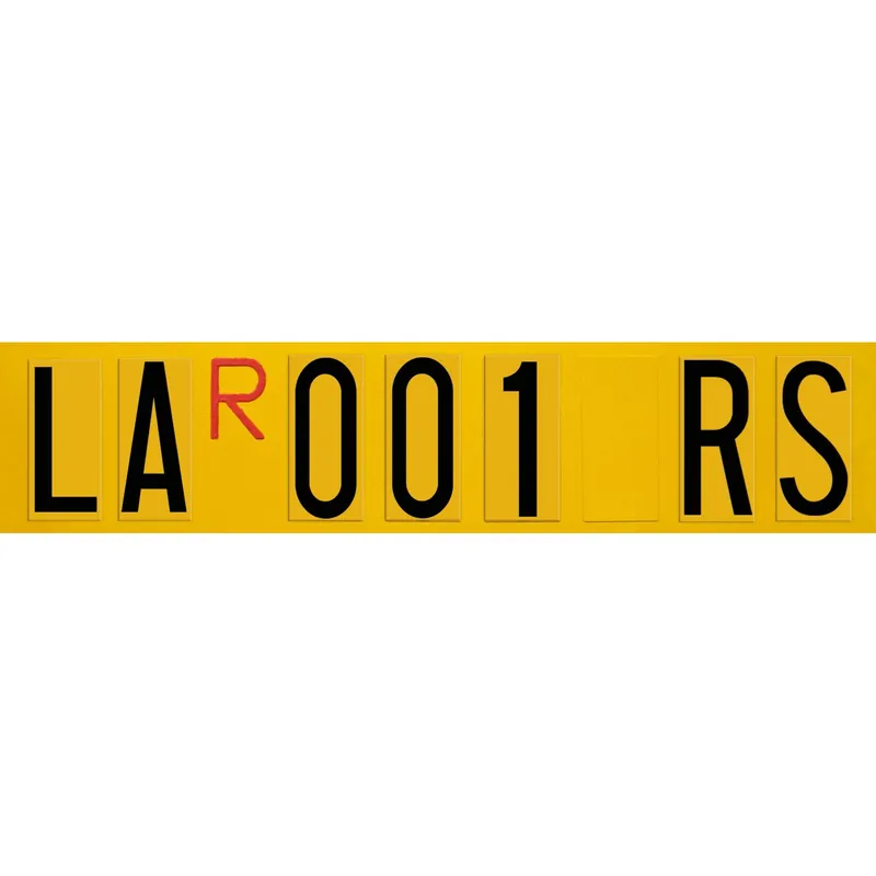Targa ripetitrice provvisoria per rimorchi 480x110 mm Nu Kopen