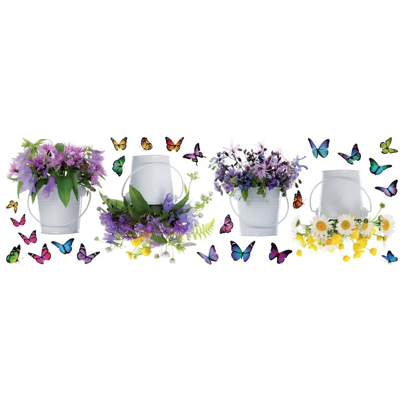 Weekendaanbieding Sticker adesivo Wild Flowers 35x100 cm