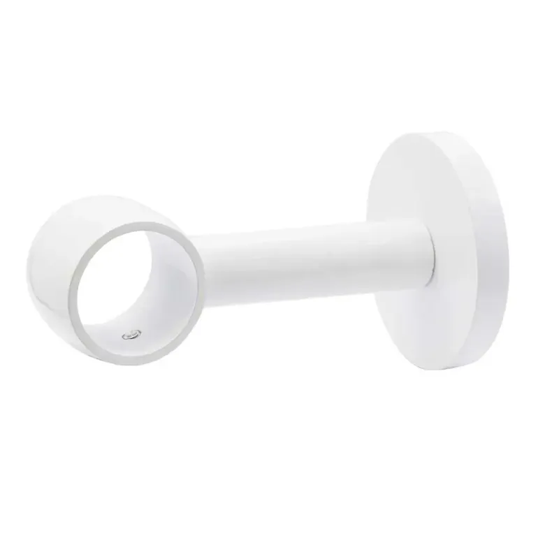 Supporto bastone tenda Noble a 1 via Ø 2,5 x 8 cm bianco Speciale Aanbieding