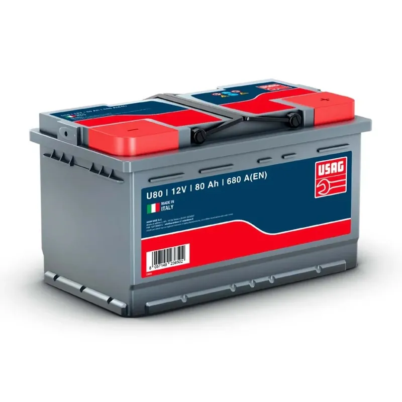 Tijdelijk Beschikbaar Batteria auto Usag U80 12 V 80 Ah 680 A L3
