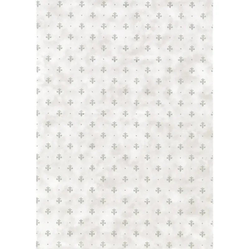 Rechtstreeks Van De Fabrikant Plastica adesiva in rotolo fantasia giglio argento 45 cm x 2 m