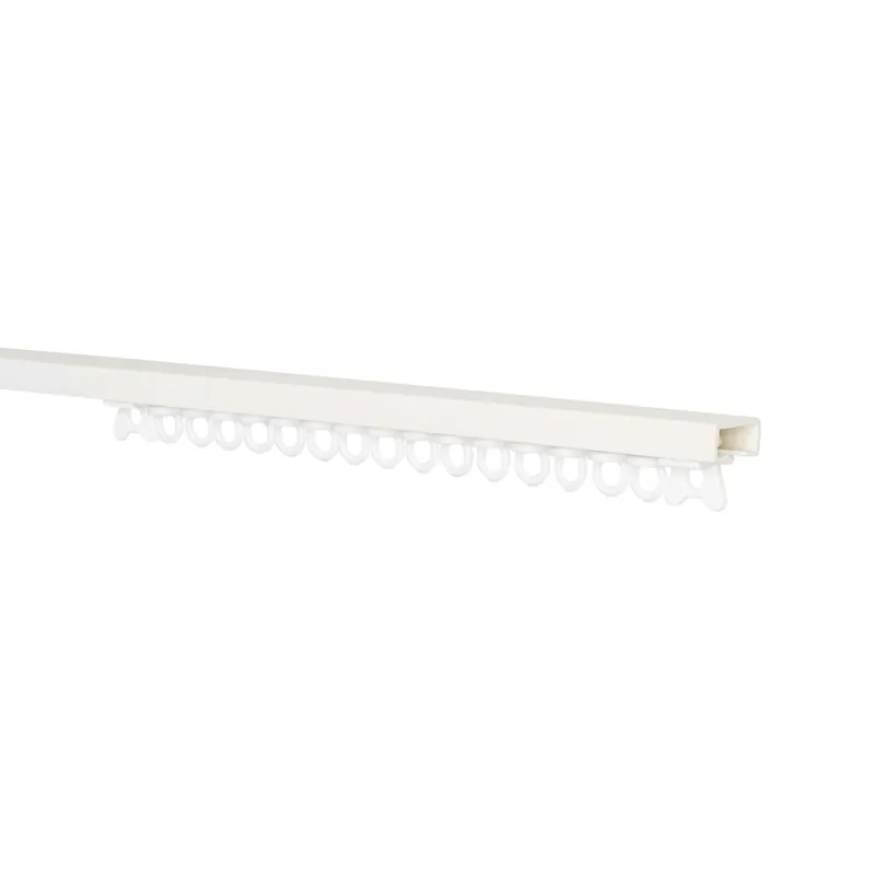 Binario per tenda AVR4 in PVC 120 cm bianco kit Veilige Betaling