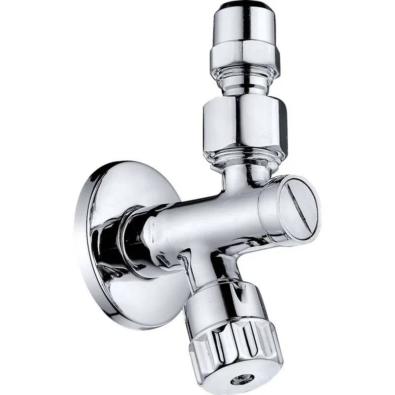 Rubinetto sottolavabo a vitone con filtro e snodo dimensioni 1/2 x 3/8 x 10mm Gratis Retour