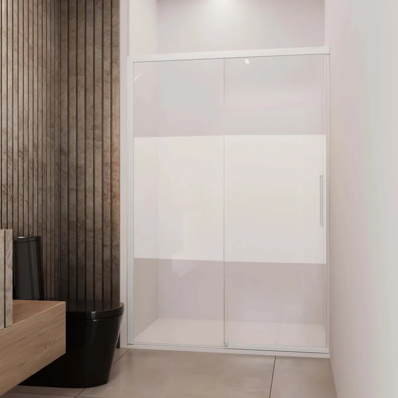 Porta scorrevole sx doccia Lux 137/140 cm bianco opaco Beperkte Voorraad