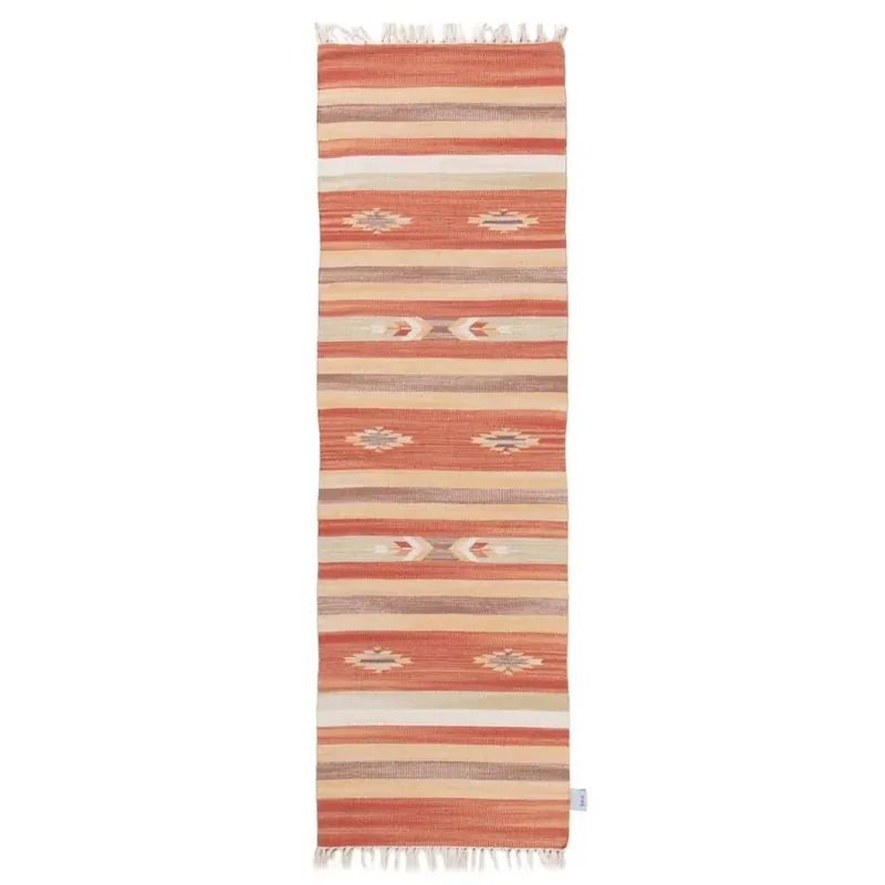 Tappeto in cotone Durrie terra 200x60 cm Direct Verzonden