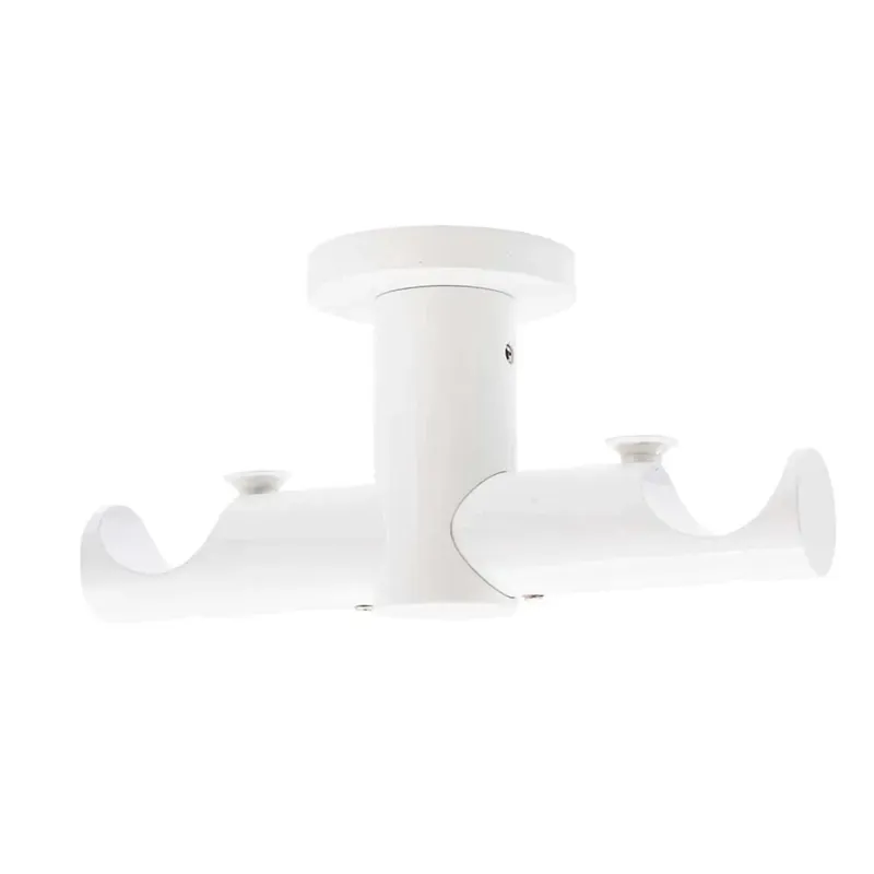 Supporto bastone tenda a soffitto Urban a 2 vie Ø 2,5 x 5 cm 1 pz bianco Fabrieksprijs