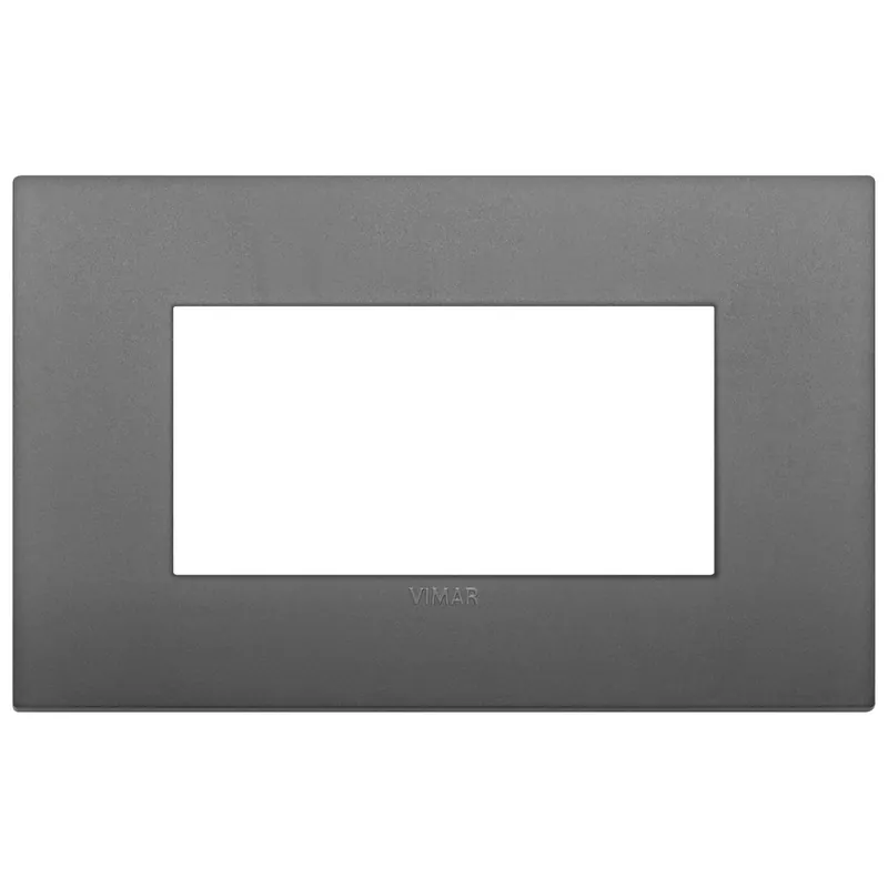 Veilige Betaling Placca quattro moduli Vimar Classic grigio