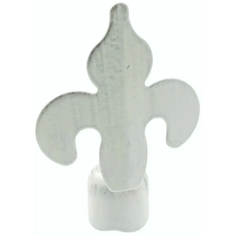 Beste Prijs Pomello per bastone tenda giglio Ø 20 mm bianco argento