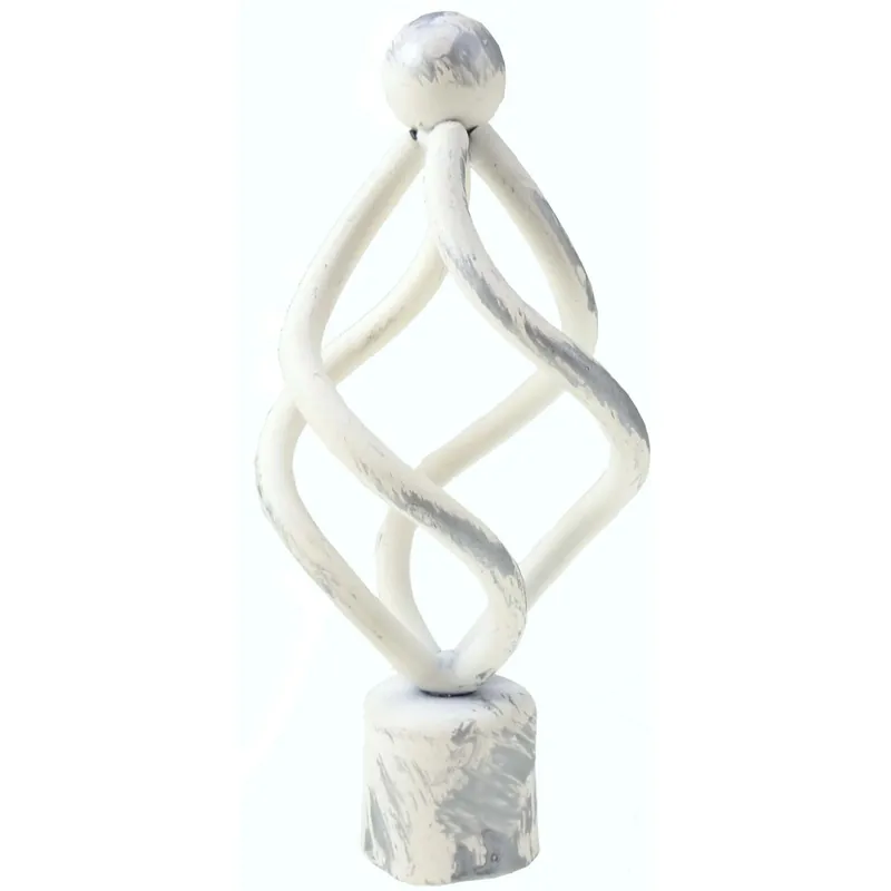 Beste Prijs Pomello per bastone tenda fiamma Ø 20 mm bianco argento
