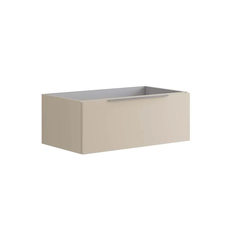 Mobile bagno base lavabo Bali 80 cm 1 cassetto Sabbia Opaco Flitsaanbieding
