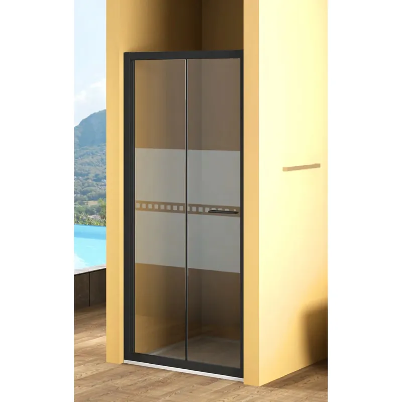Fabrieksprijs Porta soffietto doccia Bild L 93/99 cm bianco opaco decoro 1