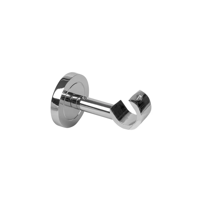 Supporto bastone tenda monoblocco aperto in metallo Ø 20 mm cromo Rechtstreeks Van De Fabrikant