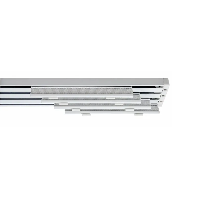 Binario per tenda pannello in alluminio 225 cm bianco Finale Uitverkoop