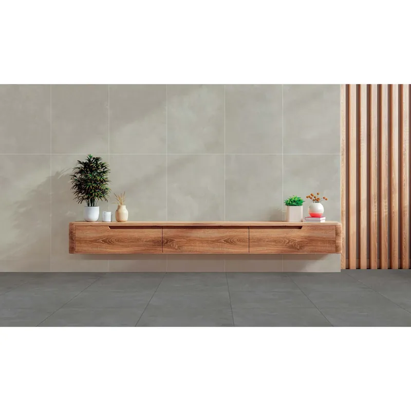 Betaalbaar Piastrella in gres porcellanato Emotion antracite 60x60 cm 1,8 m²