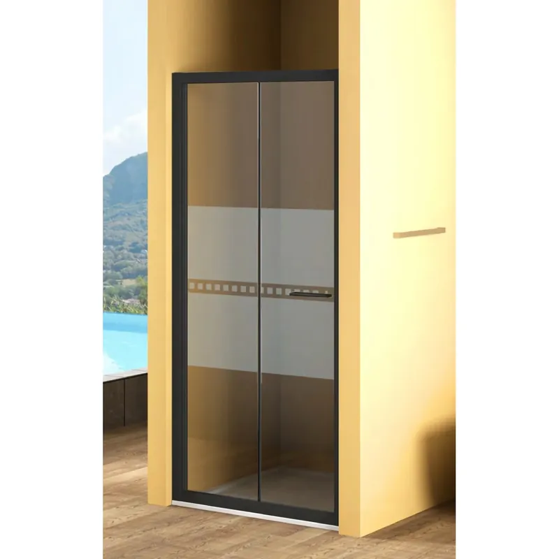 Porta soffietto doccia Bild L 82/88 cm argento decoro 1 Beste Prijs
