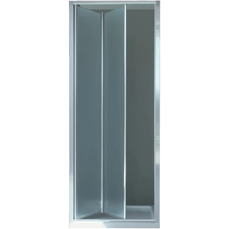 Porta a soffietto Orchestra vetro stampato 6 mm cromo 87 cm - 91 cm Superprijs