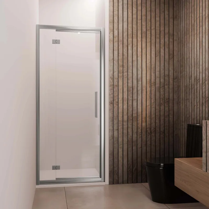 Exclusieve Aanbieding Porta battente reversibile doccia Lux est. fisso 97-103 cm argento trasparente
