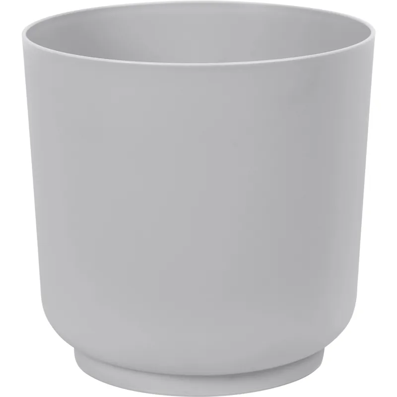 Vaso da interno in plastica Satina Ø 20x19,4 cm grigio chiaro Koopje