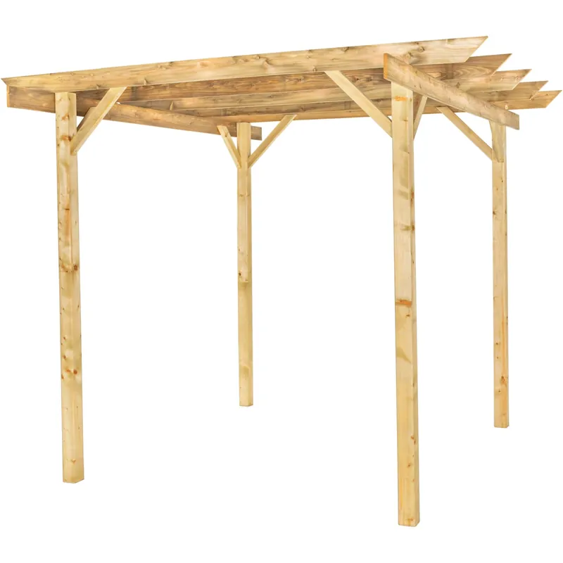 Lage Prijs Pergola in legno singola H 240 x 300 x 300 cm