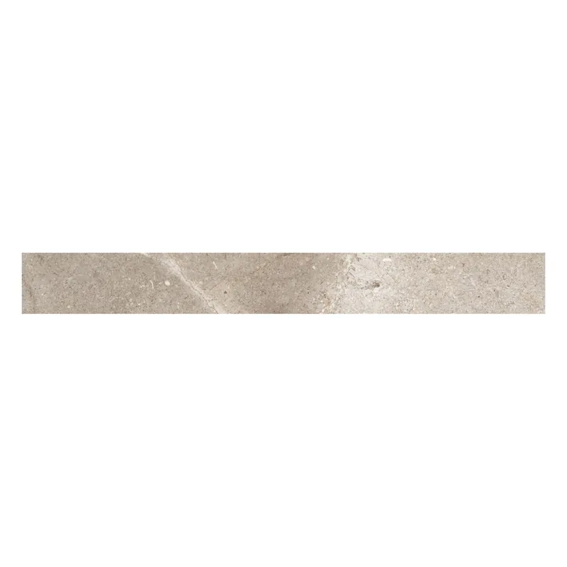 Betaalbaar Battiscopa in gres porcellanato effetto pietra Ivory H 7 cm