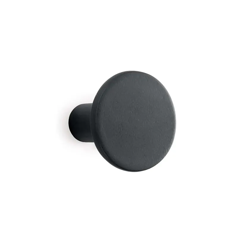 Lage Prijs Gancio in poliresina rotondo colore nero diametro 8 cm