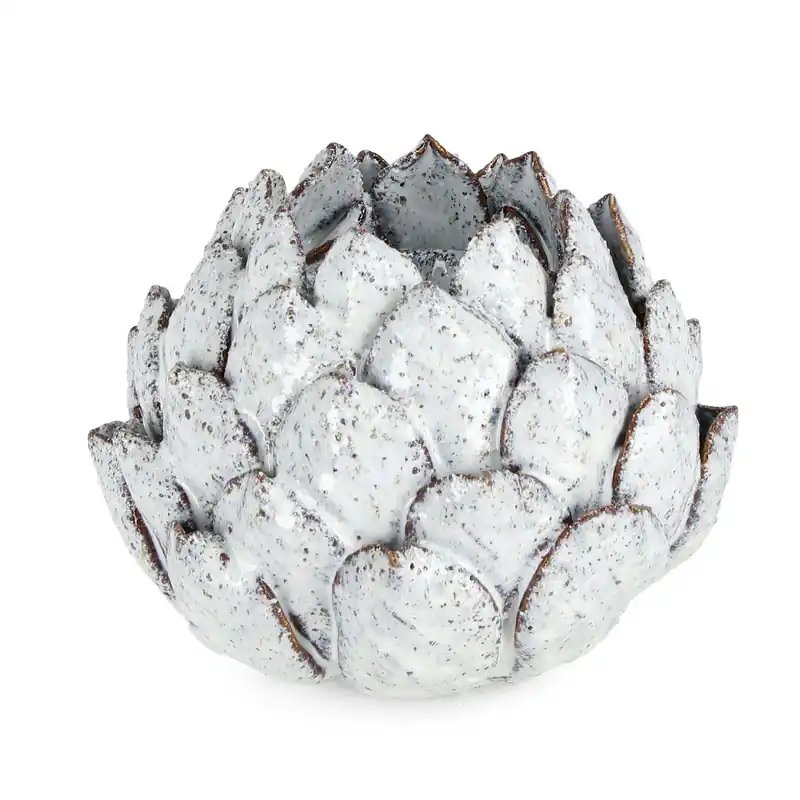 Porta candela in ceramica Masami Ø17,5 cm bianco Koop Vandaag