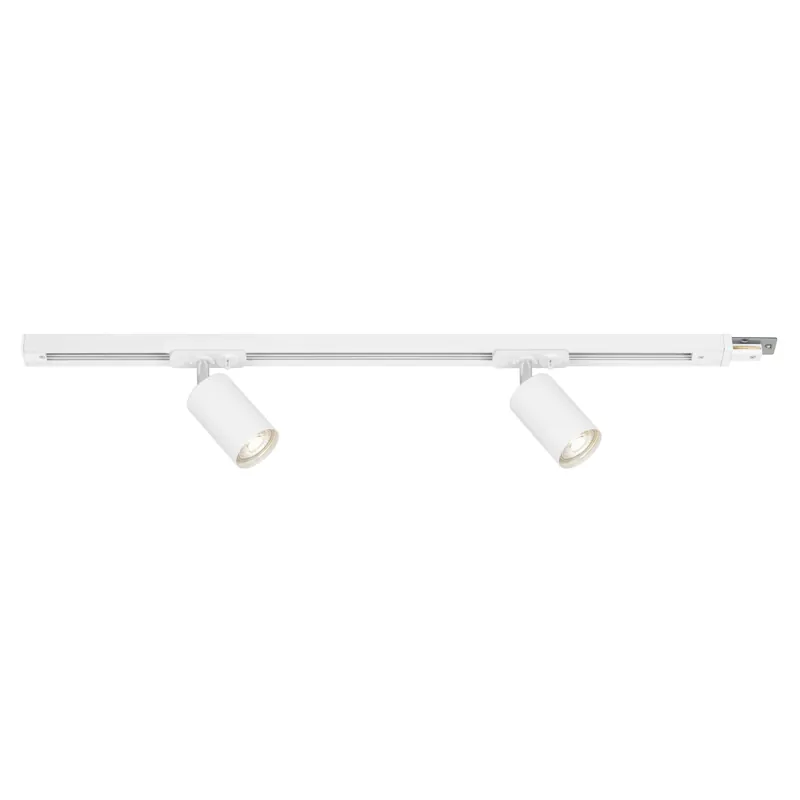 Betrouwbaar Faretto 2 luci Extension Set sistema a binario 230V 0,75m Bianco