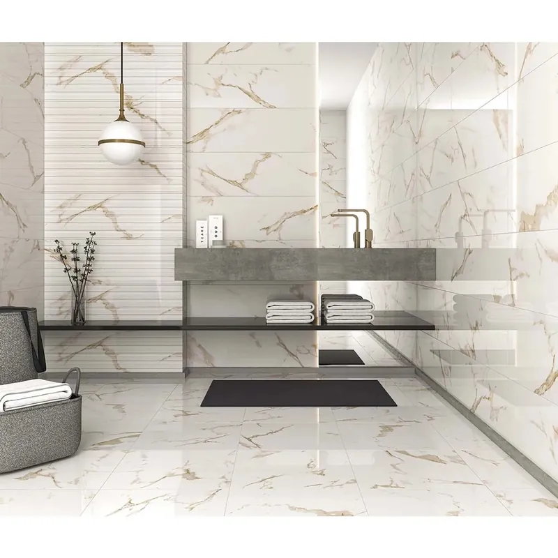 Piastrella in ceramica Casablanca oro lucido 60,8x60,8 cm 1,48 m² Uitverkoop