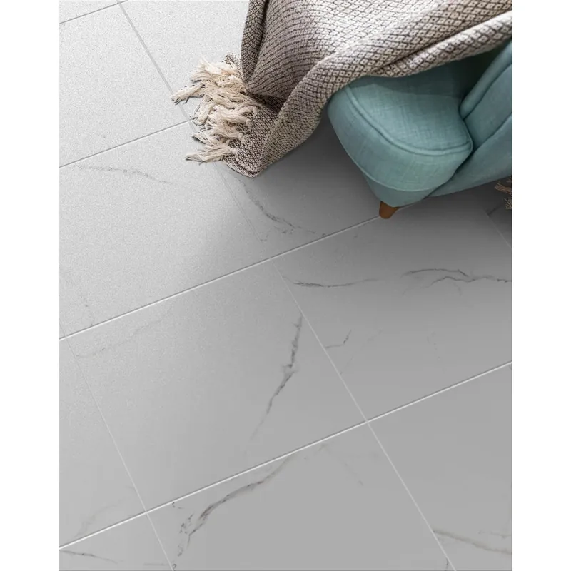 Piastrella Pasta rossa Carrara effetto marmo 45x45 Cm 1,42 Mq Gecertificeerd