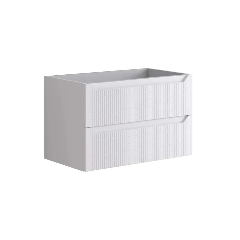 Uitverkoop Mobile bagno base lavabo Clap 80 cm 2 cassetti Bianco Opaco