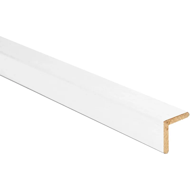 Weekendaanbieding Paraspigolo in ayous liscio laccato bianco 28 mm x 28 mm