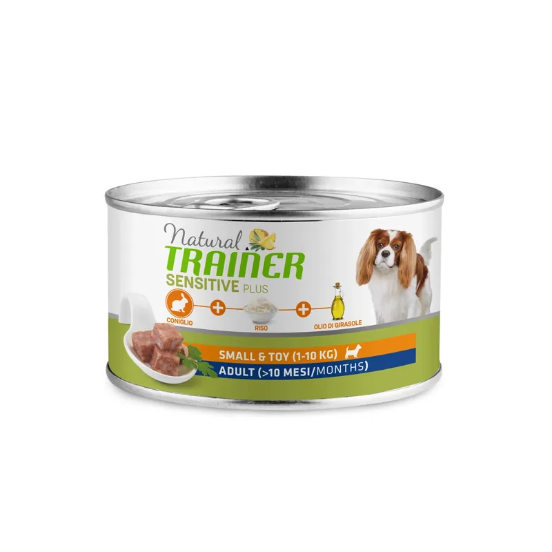 Cibo umido per cani Natural Trainer sensitive plus coniglio&riso 150 g Bestseller