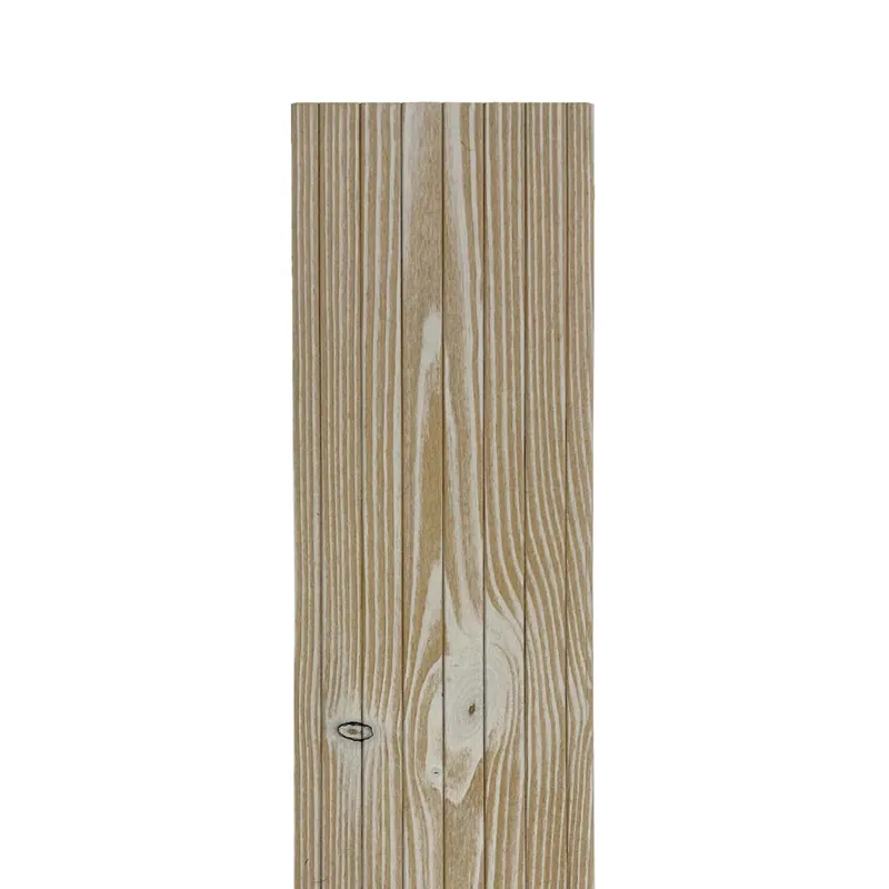 Populair Piastrelle da esterno doga Thermowood clip sistem bianco 118x210 cm