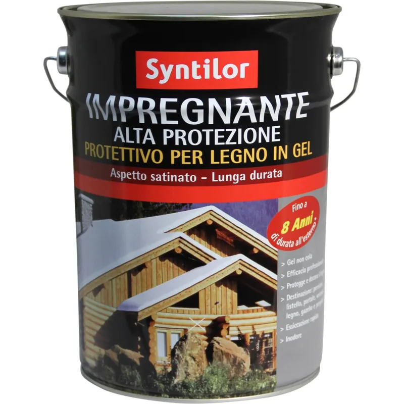 Impregnante per legno in gel Syntilor effetto teck 5 l Direct Verzonden