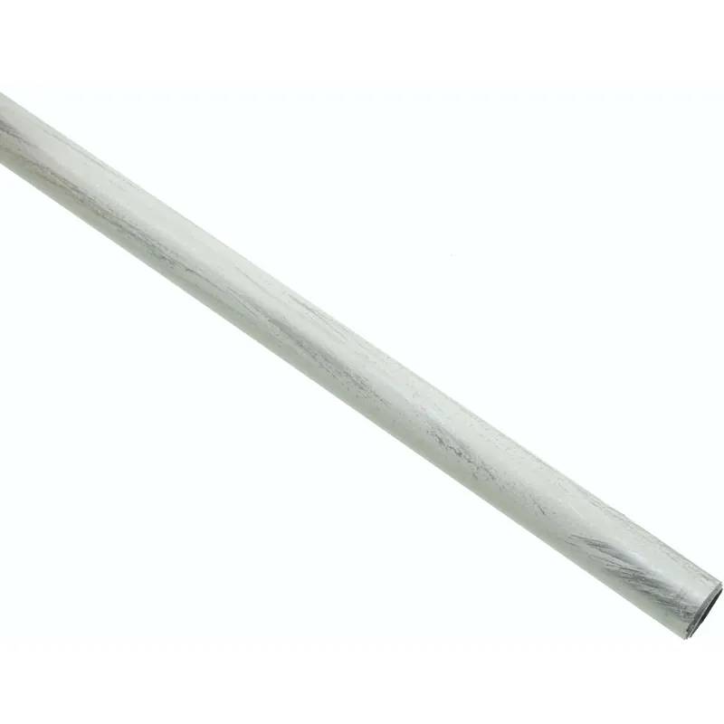 Bastone per tenda Ø 20 mm 160 cm ferro battuto bianco argento Gecertificeerd
