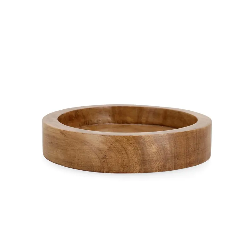 Vassoio tondo in legno di paulownia Jamal Ø24 cm marrone Lage Prijs
