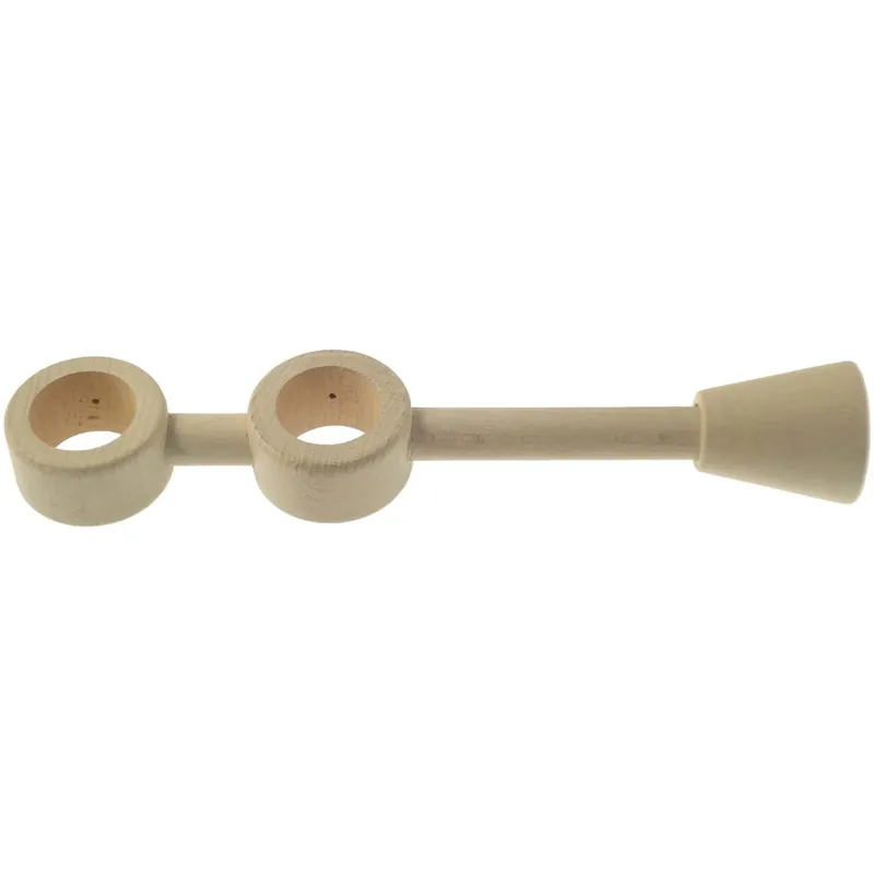 Supporto doppio parete Ø 28 mm legno sbiancato Hoge Kwaliteit