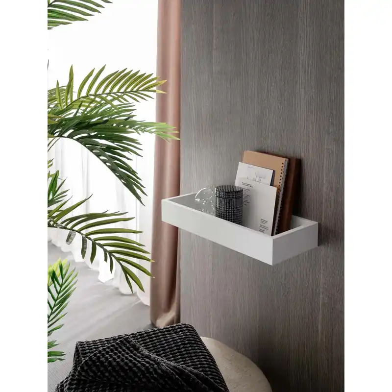 Mensola portaoggetti Format 40x17x6,5 cm truciolato bianco opaco Nu Kopen