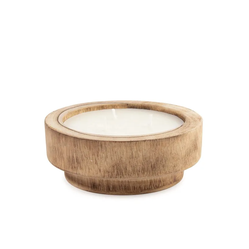 Hoge Kwaliteit Candela Sonian tonda vaso contenitore in legno Ø15,6 cm